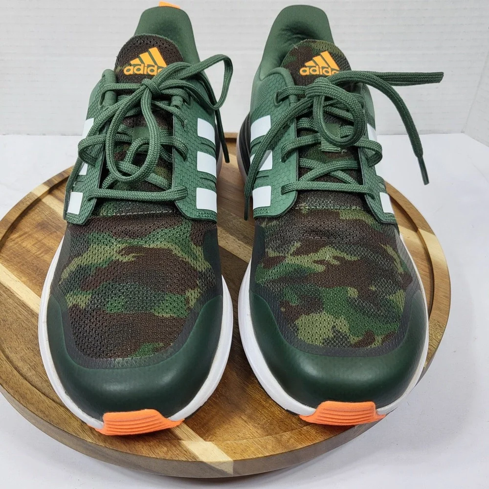 Adidas Rapidmove ADV Mens 6 Olive Camo Orange‎ Training Shoes FZ6347 Excellent